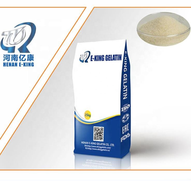 220bloom Food Additive bovine halal Gelatin powder Food Grade Bulk Gelatin for Jelly 25Kg/Bag
